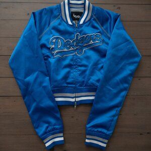Los Angeles Dodgers Women's Cropped Jacket Full-Zip Size M